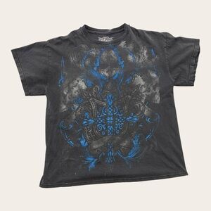 Vintage MMA Elite Distressed Skull T Shirt